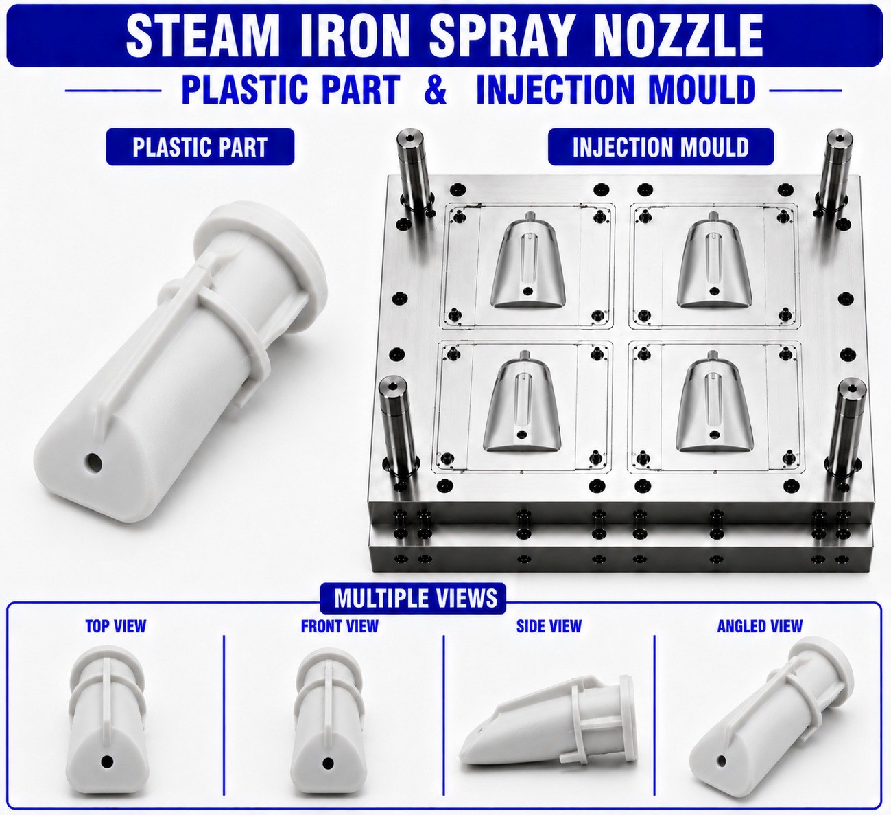 Steam Iron Plastic Spray Nozzle Mould and Moulding Service